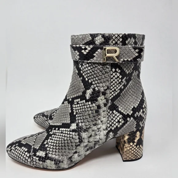 Rochas Python Embossed Boot Size 40 - Picture 6 of 12